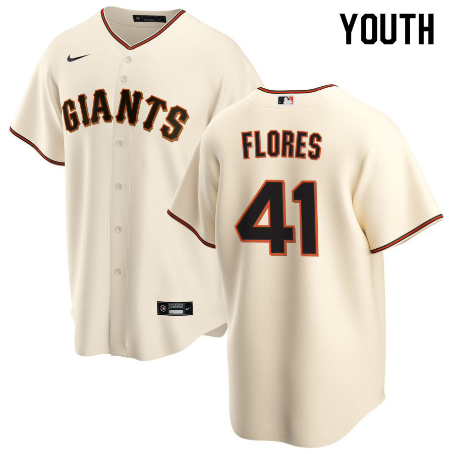 Nike Youth #41 Wilmer Flores San Francisco Giants Baseball Jerseys Sale-Cream